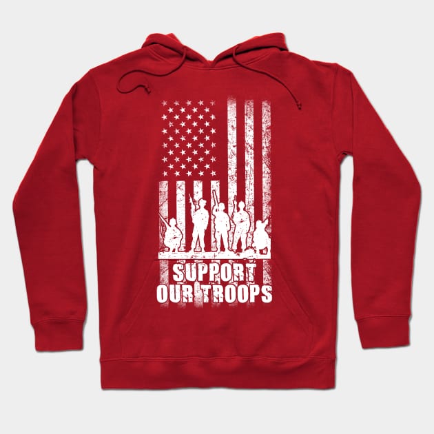 Support our troops. Hoodie by Andreeastore  